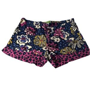 Vera Bradley Floral Lounge‎ Shorts With Elastic Waist Size Medium